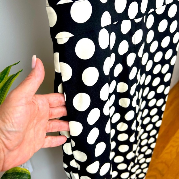 MANGO Polka Dot Print Wide Leg Sleeveless Jumpsuit - Picture 13 of 14